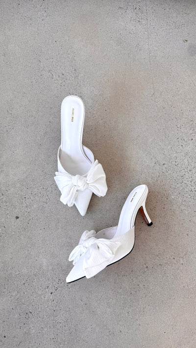 Load image into Gallery viewer, Fae Heel - Ivory Satin - Billy J
