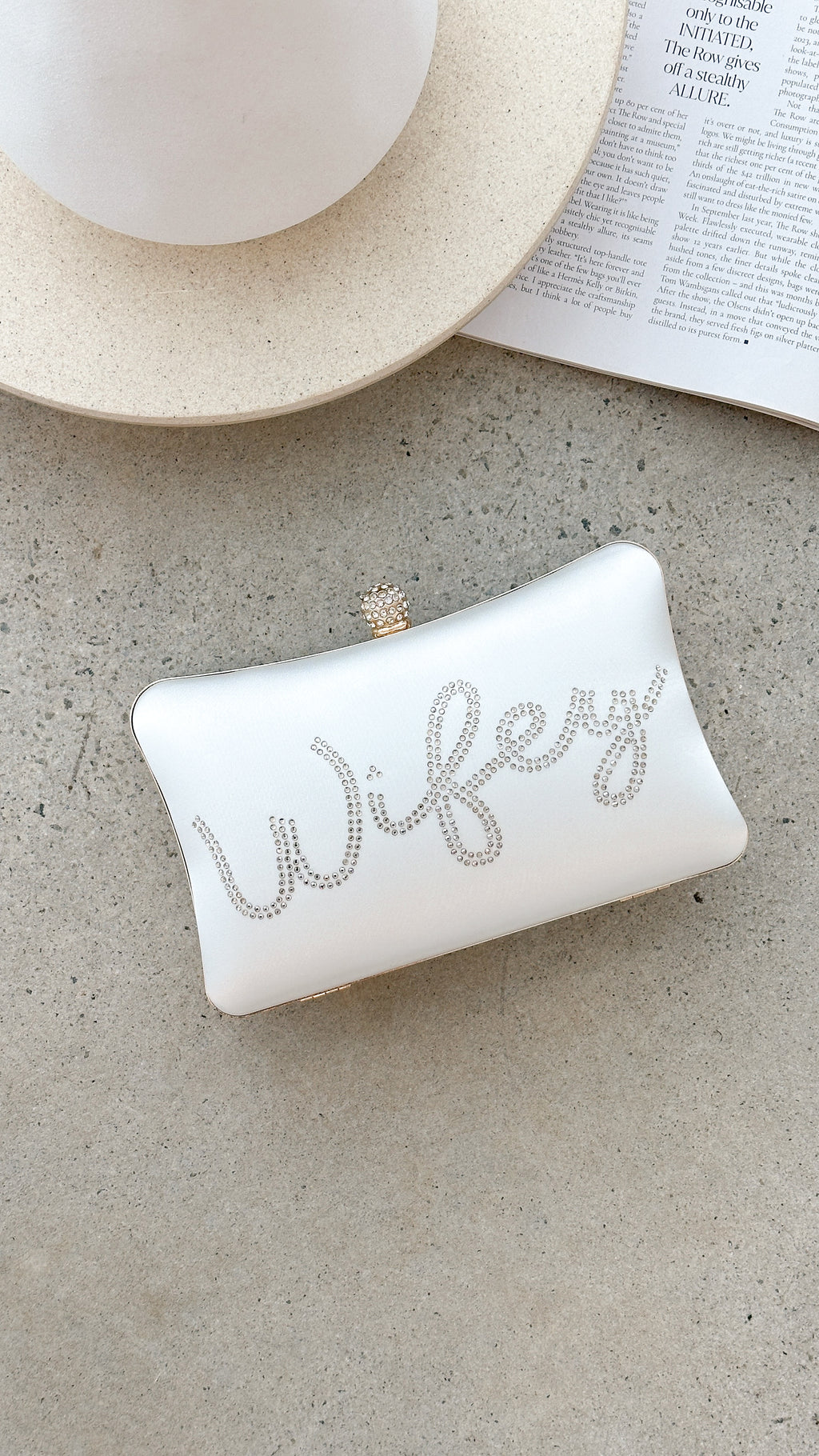 Wifey Satin Clutch - Gold - Billy J