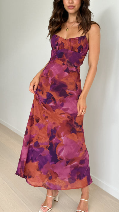 Load image into Gallery viewer, Margie Midi Dress - Dark Rose - Billy J
