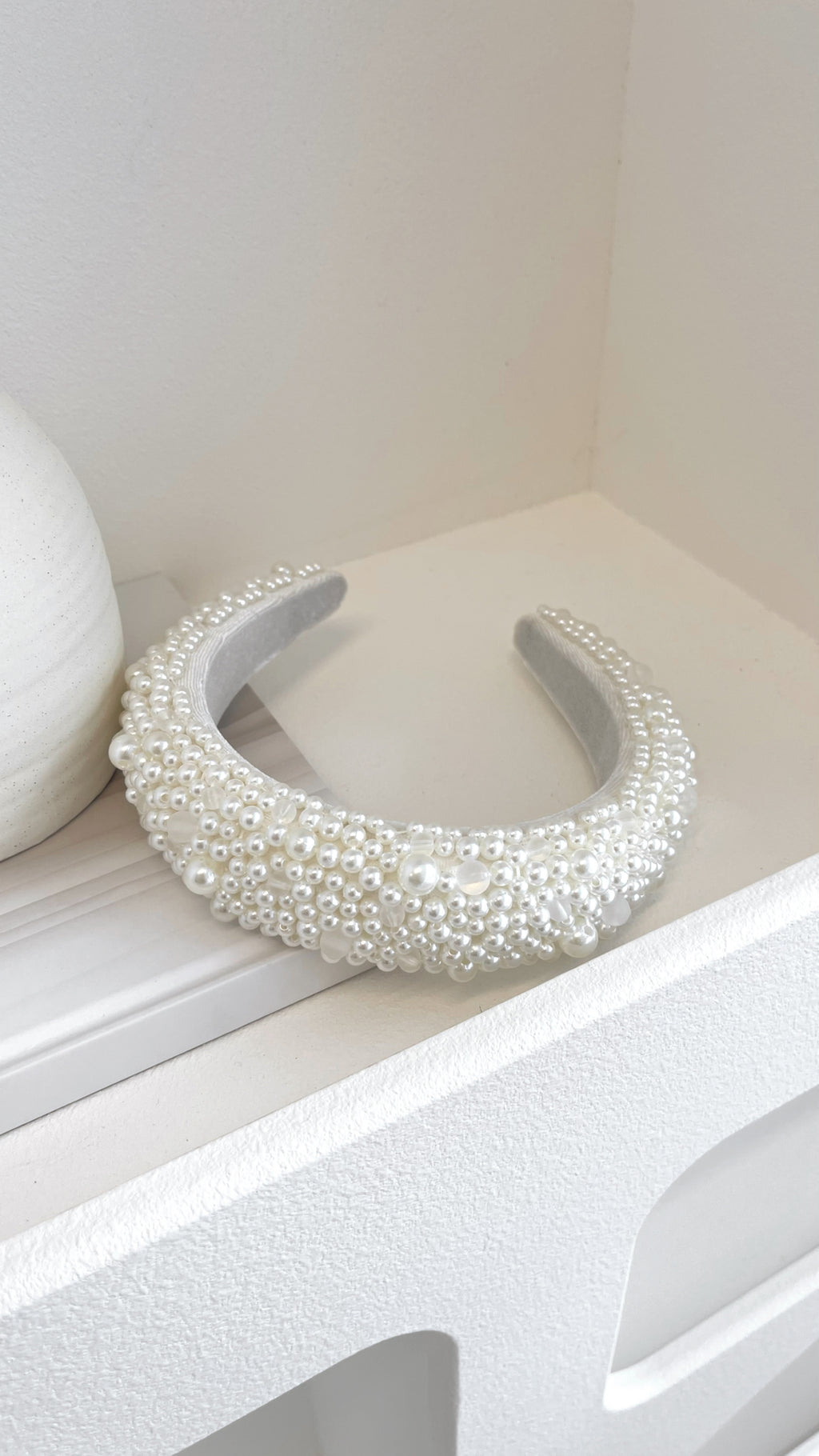 Daytona Headband - Cream/Pearl - Billy J