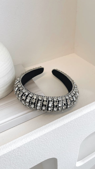 Load image into Gallery viewer, Delacruz Headband - Black/Silver - Billy J
