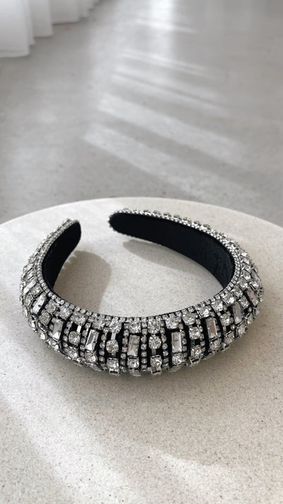 Load image into Gallery viewer, Delacruz Headband - Black/Silver - Billy J
