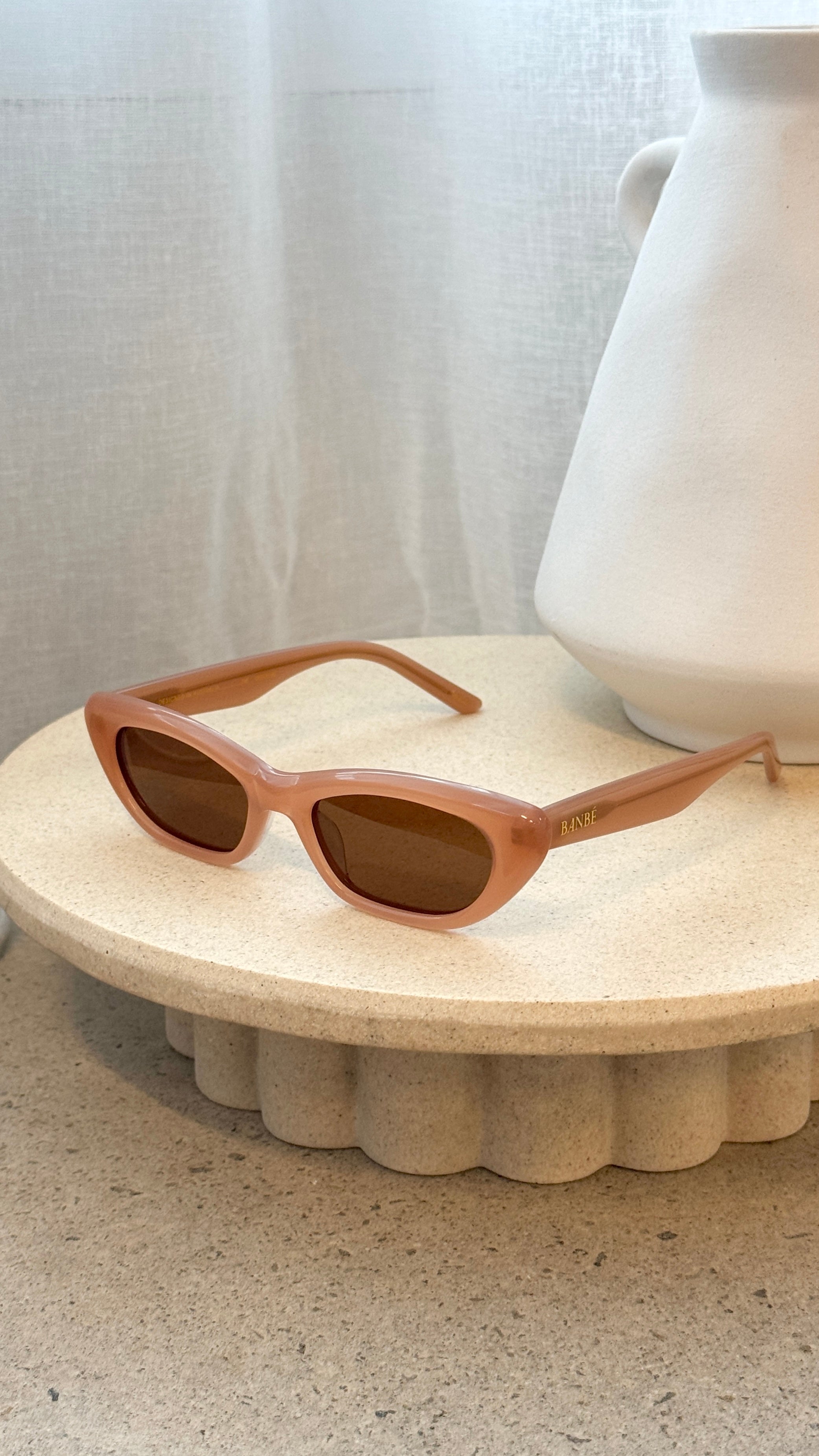 The Caroline Sunglasses - Nude / Brown - Billy J