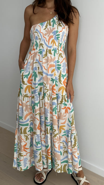 Load image into Gallery viewer, Jaci Midi Dress - Tierra Print - Billy J
