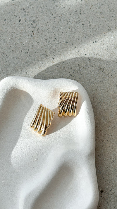 Load image into Gallery viewer, Rina Earrings - Gold - Billy J
