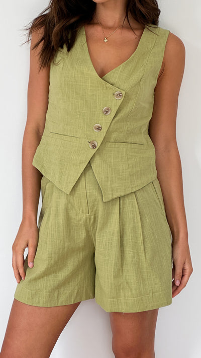 Load image into Gallery viewer, Hakulani Vest - Olive - Billy J
