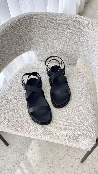 Load image into Gallery viewer, Zoelie Sandal - Black - Billy J
