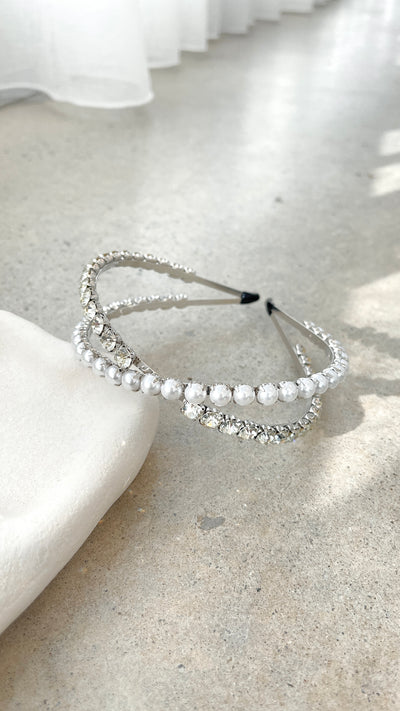 Load image into Gallery viewer, Daley Headband - Pearl - Billy J
