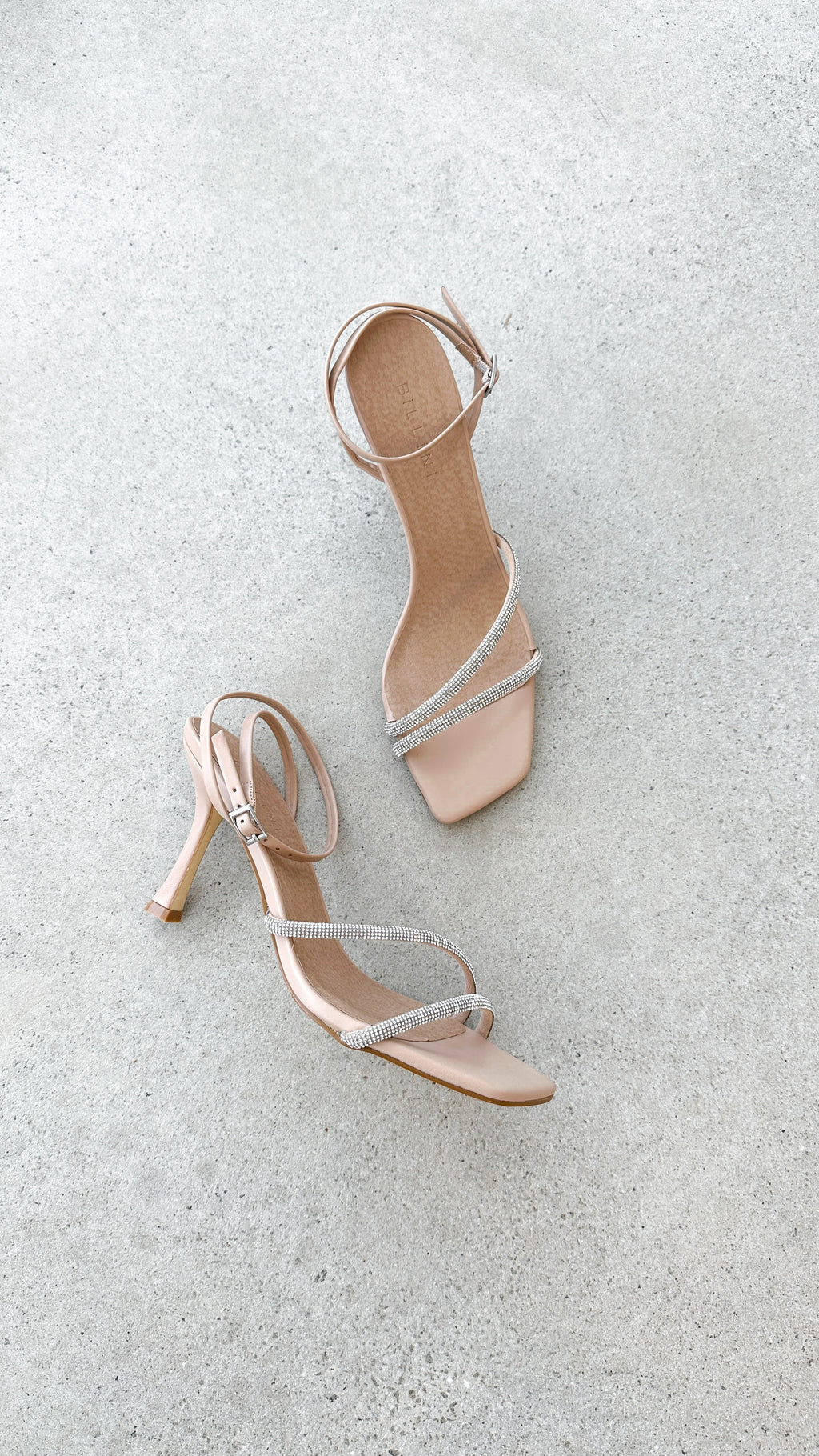 Reyes Heel - Nude Diamante - Billy J