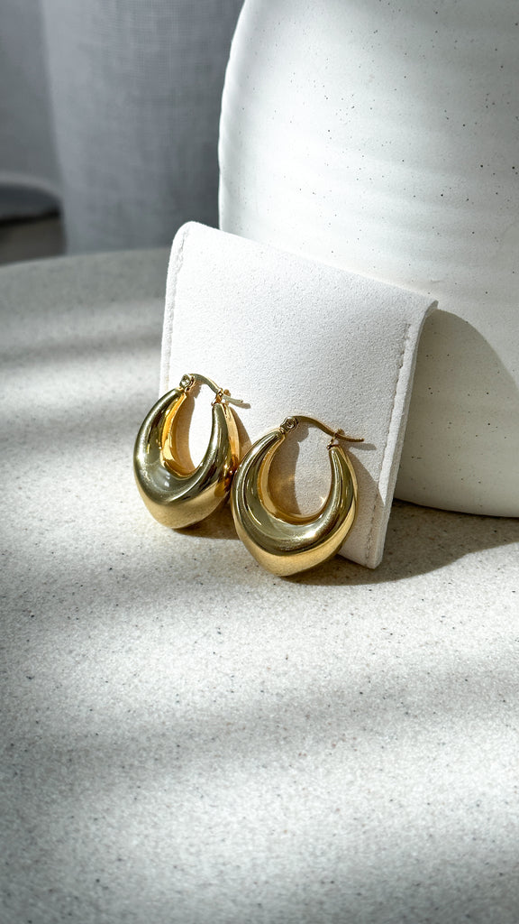 Arya Hoop Earrings - Gold - Billy J