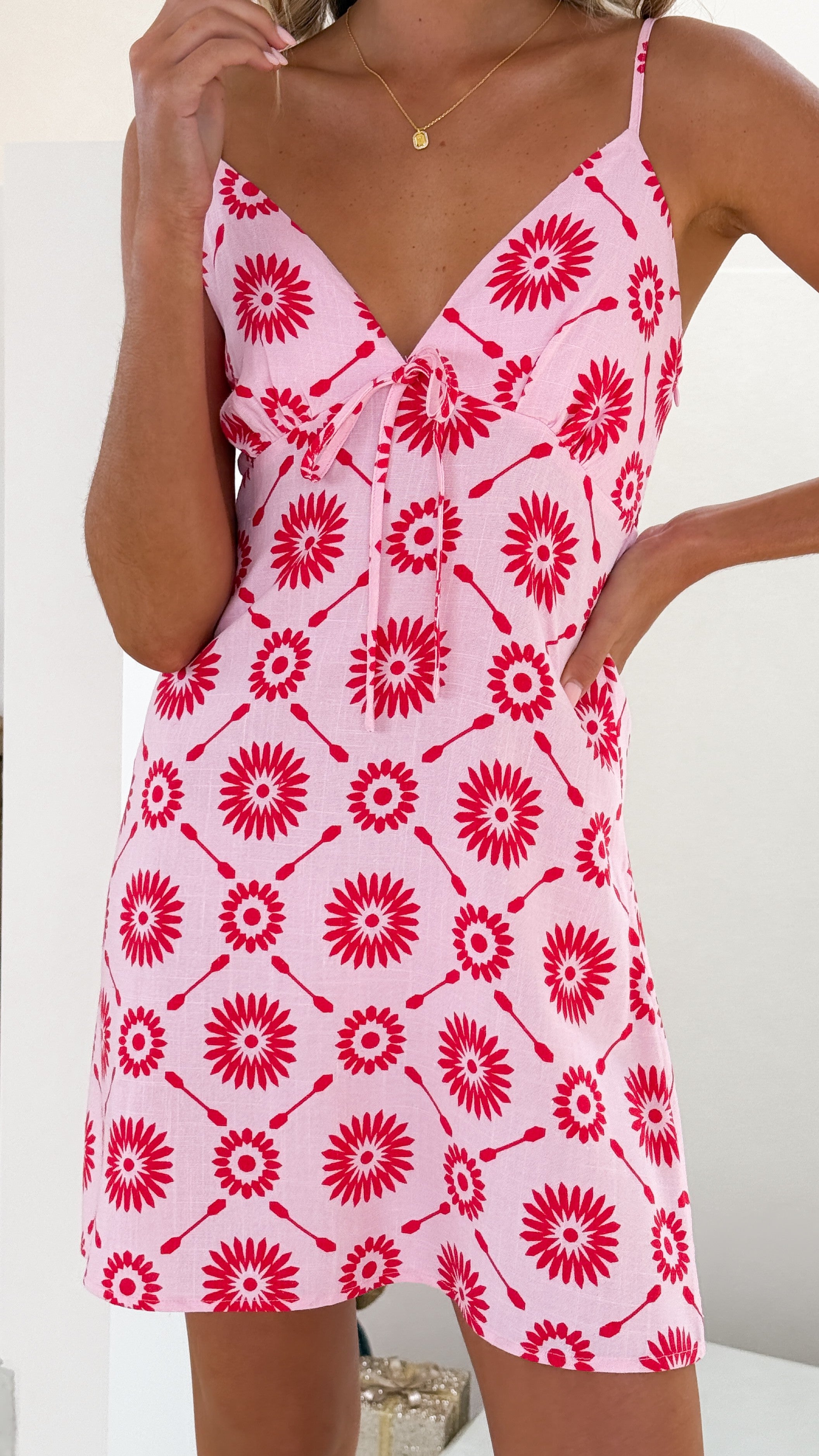 Vashi Mini Dress - Naomi Print - Billy J