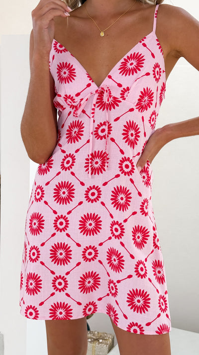 Load image into Gallery viewer, Vashi Mini Dress - Naomi Print - Billy J
