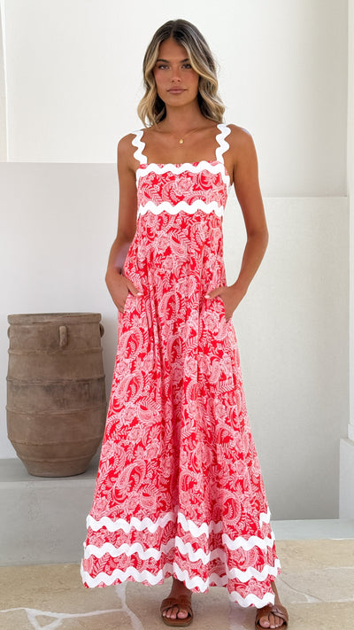 Load image into Gallery viewer, Eaton Maxi Dress - Paisley Print - Billy J
