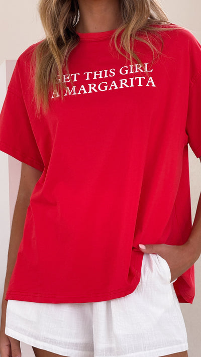 Load image into Gallery viewer, Margarita Tee - Red - Billy J
