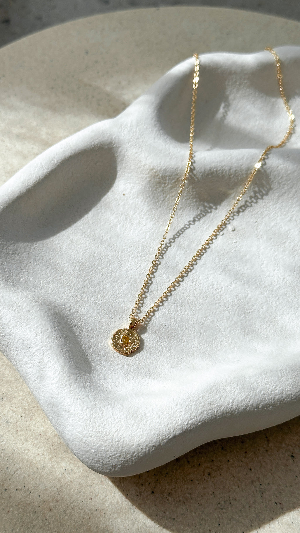 November Birthstone Necklace - Citrine - Billy J