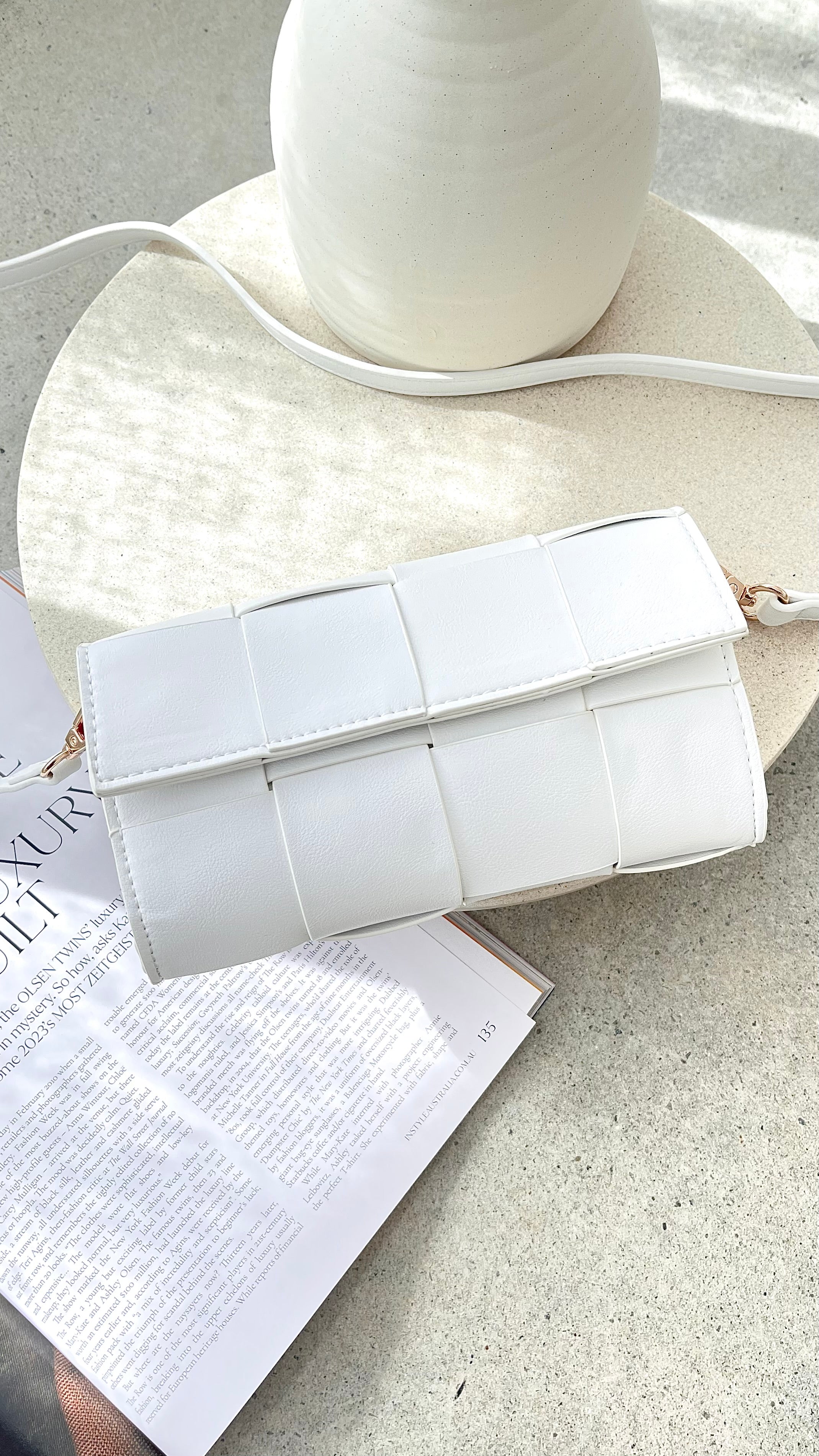 Brit Crossbody Bag - White - Billy J