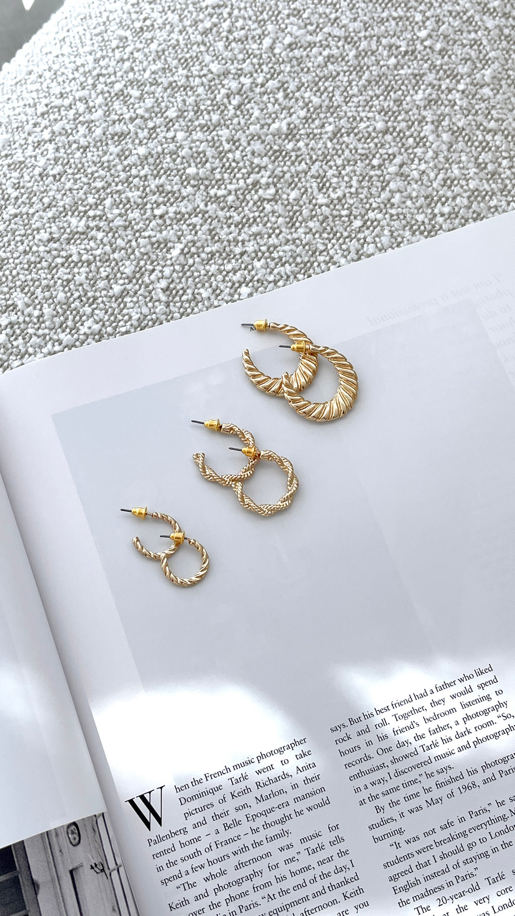 Reta Triple Pack Earrings - Gold - Billy J