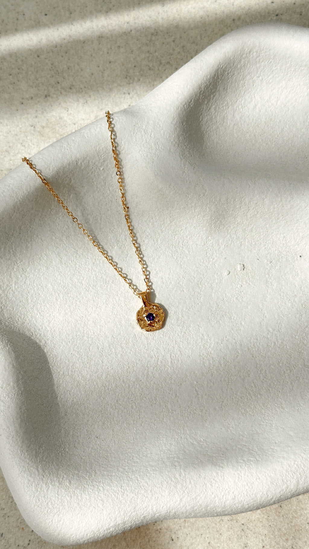 June Birthstone Necklace - Light Amethyst - Billy J