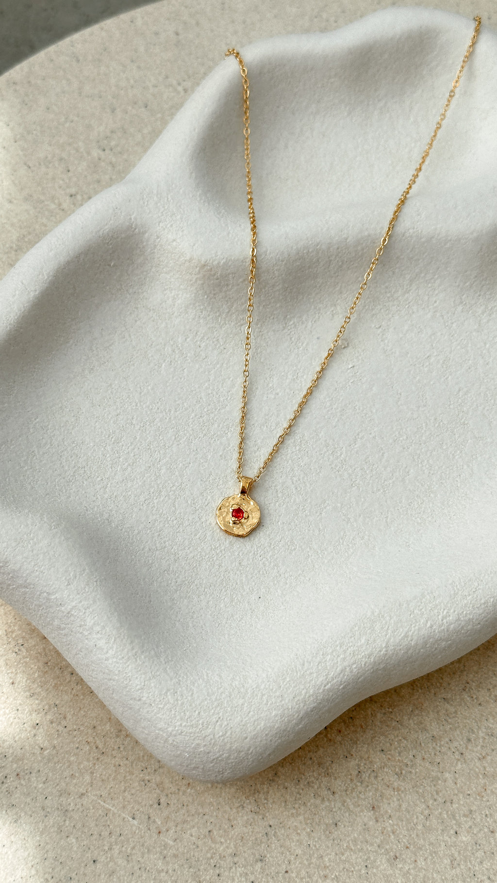 July Birthstone Necklace - Ruby - Billy J