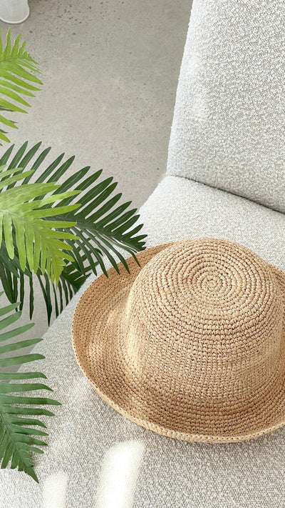 Load image into Gallery viewer, Calantha Hat - Raffia Straw - Billy J
