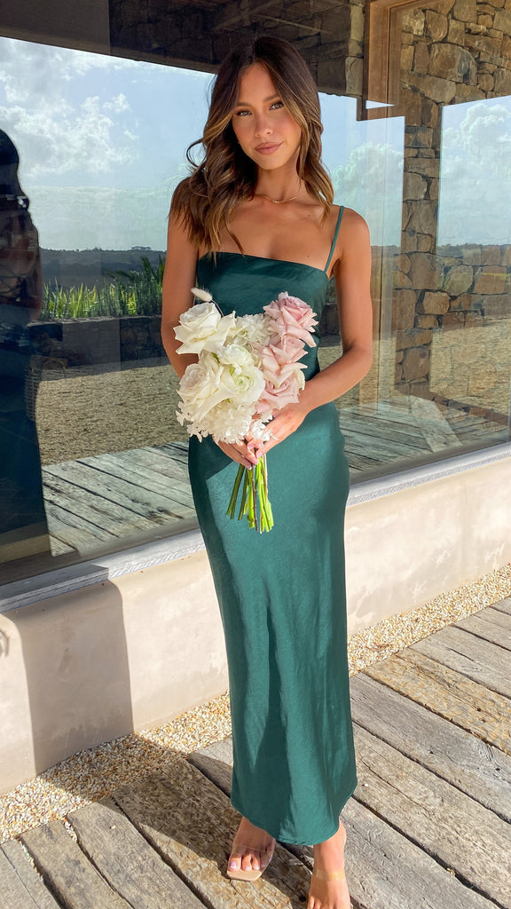 Keira Maxi Dress - Emerald - Billy J