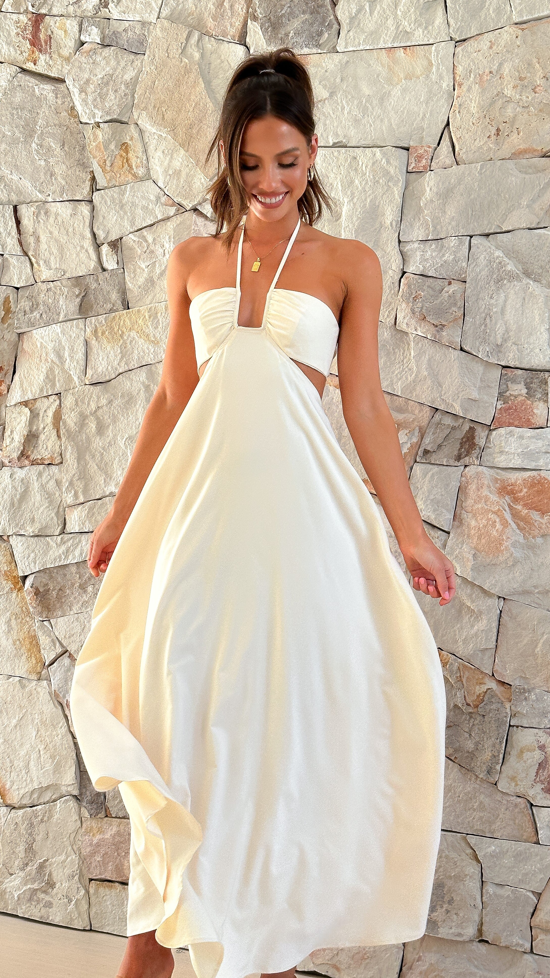 Faya Maxi Dress - Butter - Billy J