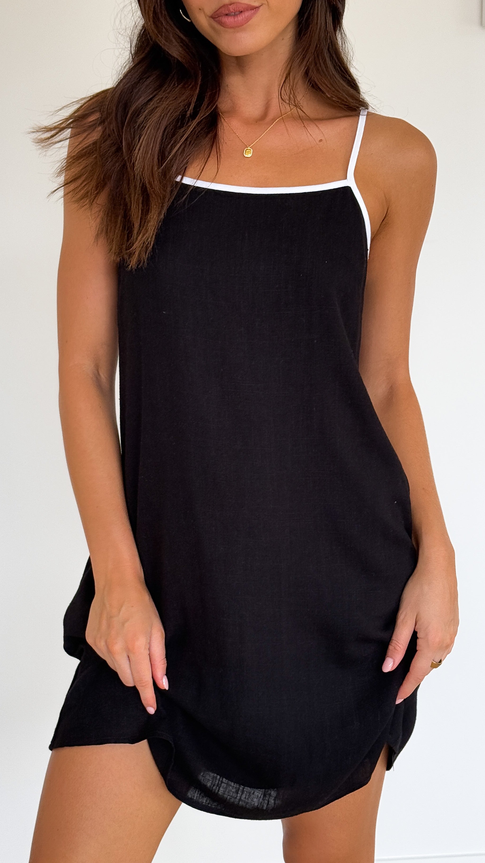 Libra Mini Dress - Black/White - Billy J