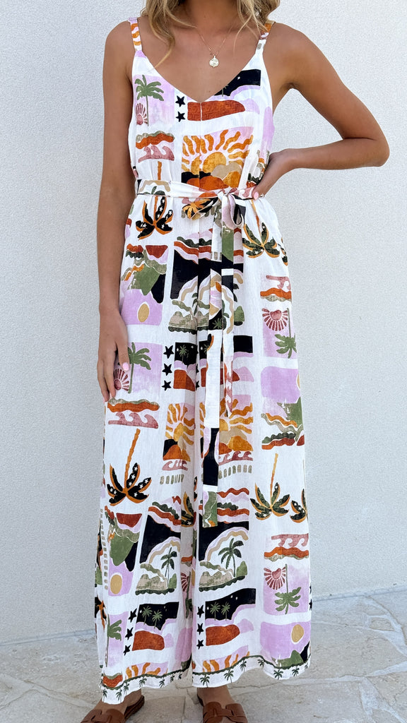 Bellamy Jumpsuit - Desert Palms - Billy J