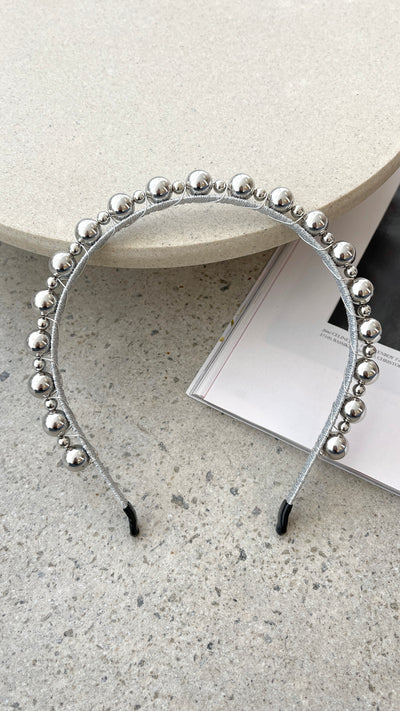 Load image into Gallery viewer, Penny Headband - Silver - Billy J
