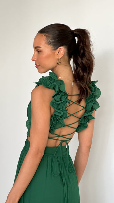 Load image into Gallery viewer, Galilhai Maxi Dress - Forest Green - Billy J
