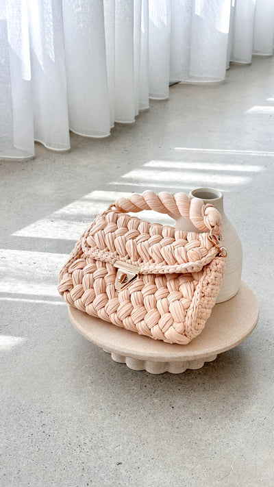 Load image into Gallery viewer, Annabel Chunky Plaited Handbag - Cream - Billy J
