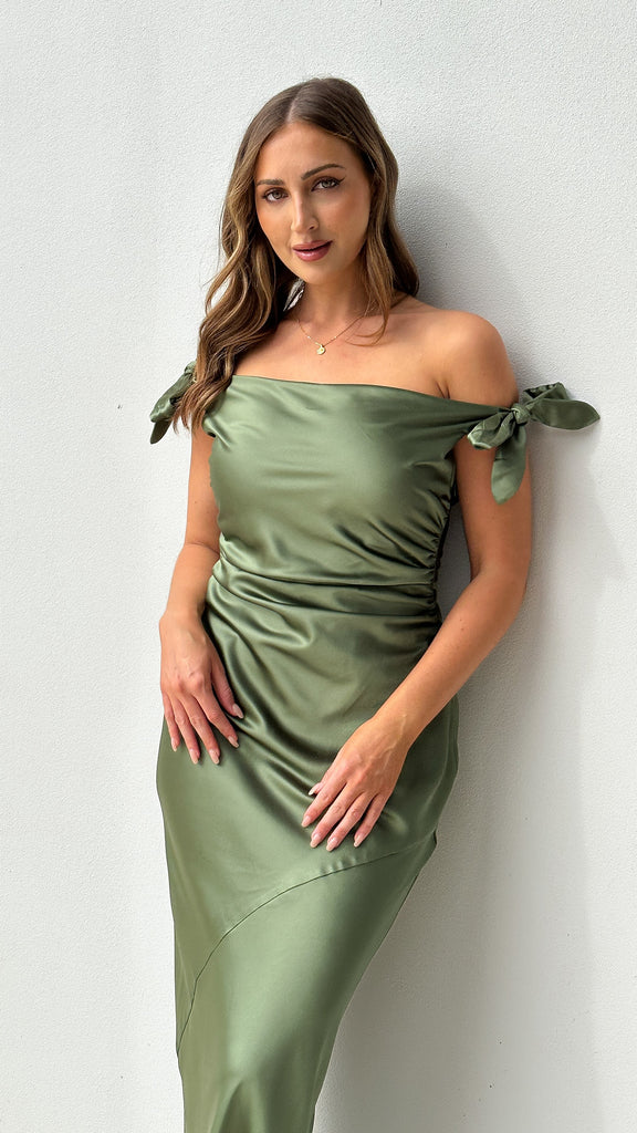 Frida Maxi Dress - Olive - Billy J