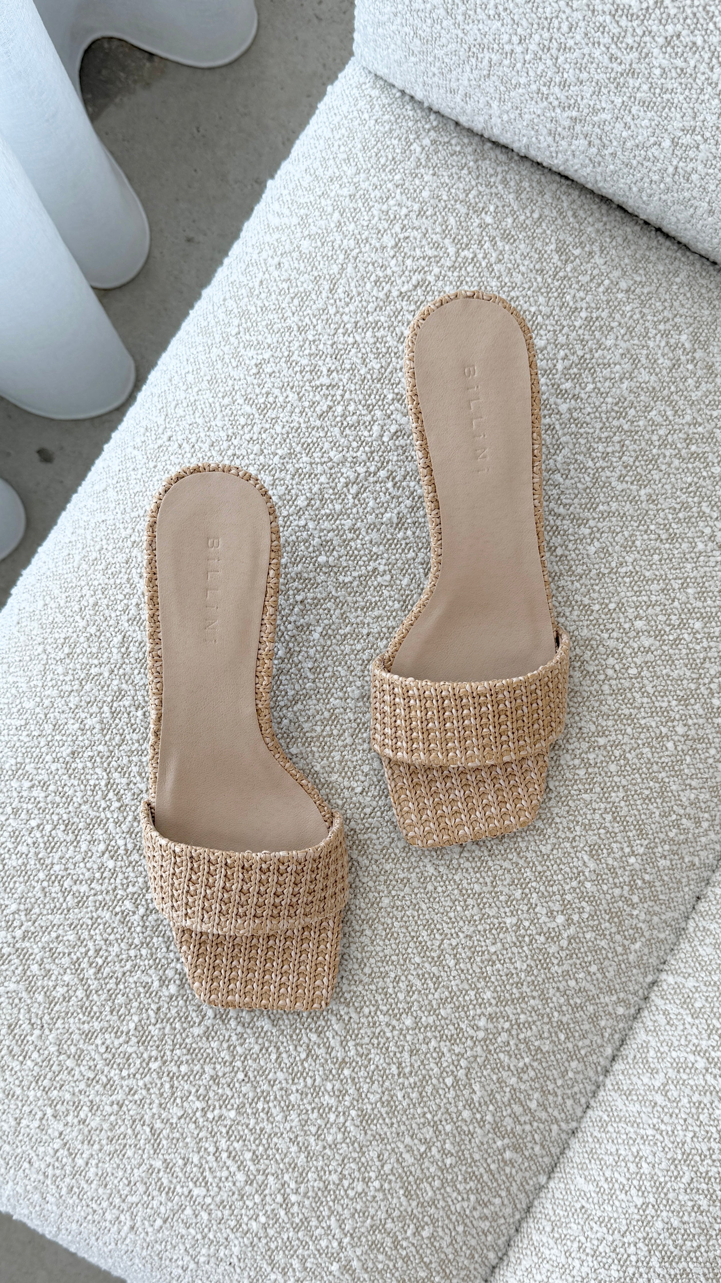 Olga Heel - Natural Raffia - Billy J