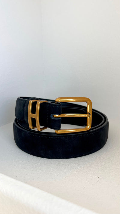 Load image into Gallery viewer, Lara Leather Belt - Black - Billy J
