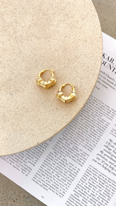 Load image into Gallery viewer, Jaetyn Earrings - Gold - Billy J
