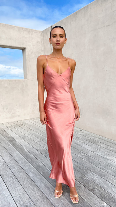 Load image into Gallery viewer, Gisella Maxi Dress - Baked Rose - Billy J
