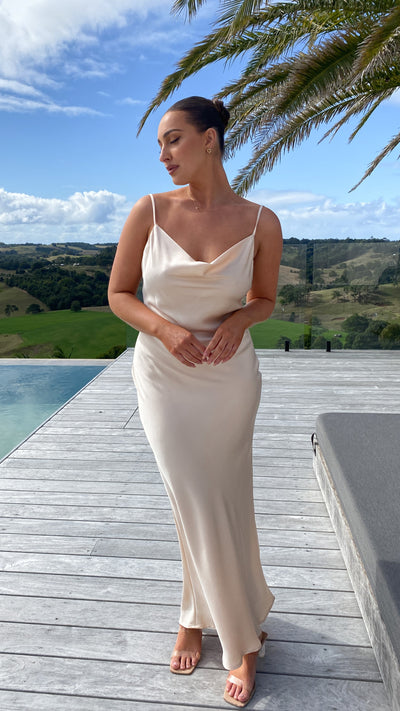 Load image into Gallery viewer, Willow Maxi Dress - Champagne - Billy J
