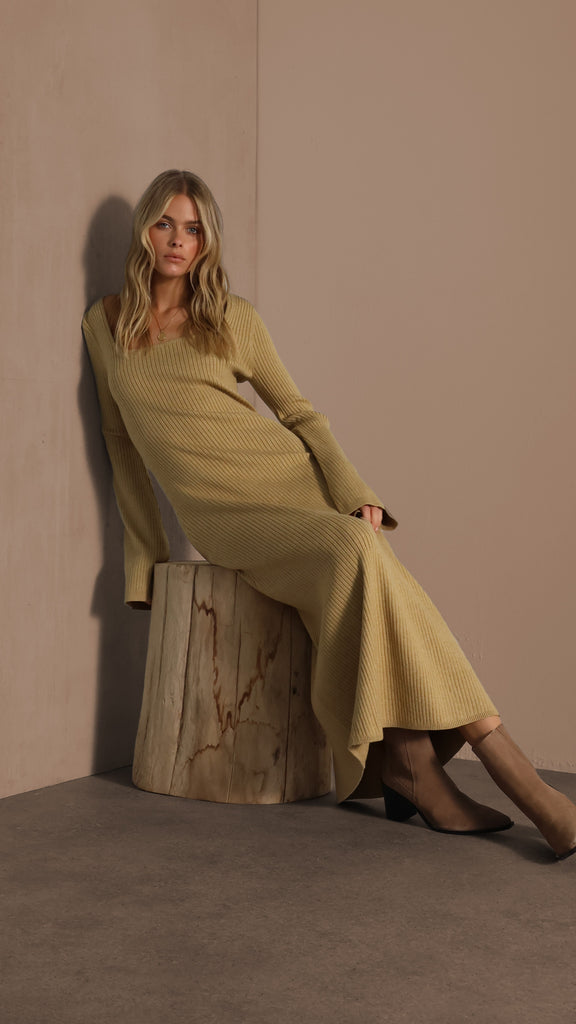 Doja Maxi Dress - Mustard - Billy J