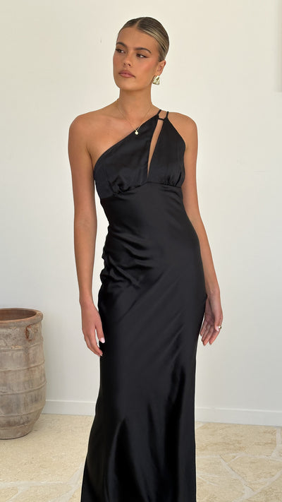 Load image into Gallery viewer, Hailey Maxi Dress - Black - Billy J
