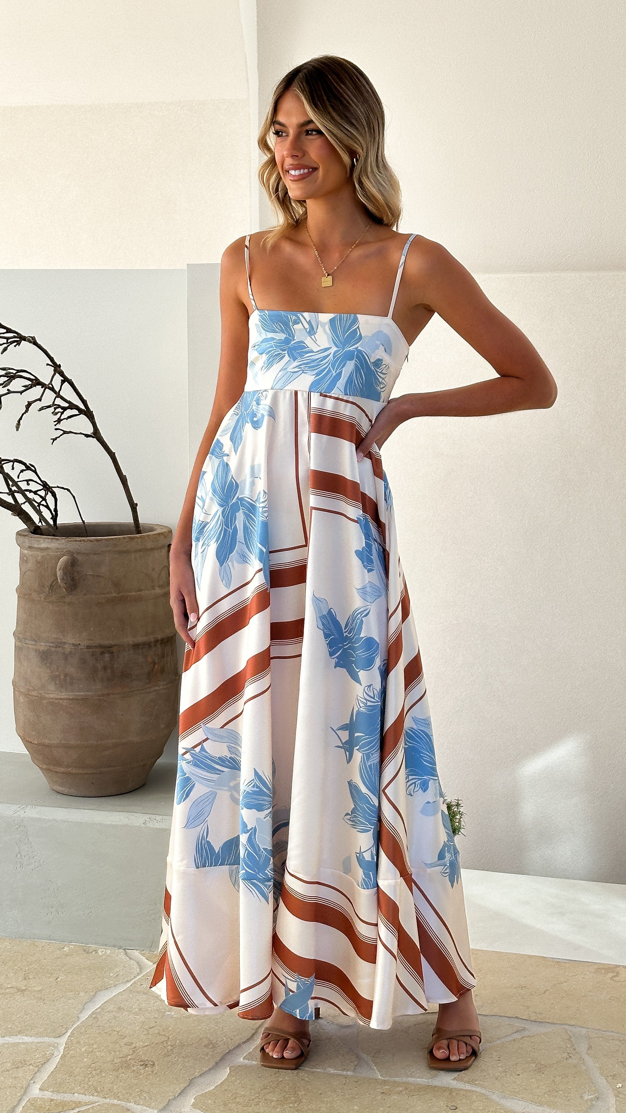 Kaethe Maxi Dress - Amore Print - Billy J