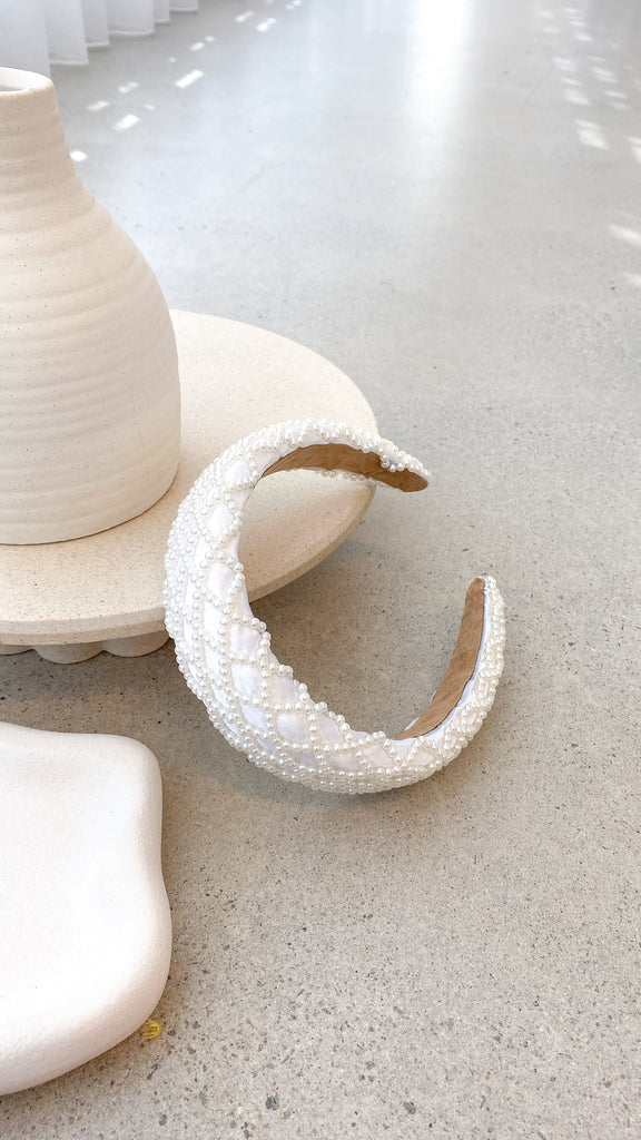 Valencia Headband - White - Billy J