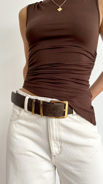 Load image into Gallery viewer, Jabilo Belt - Brown / Gold - Billy J
