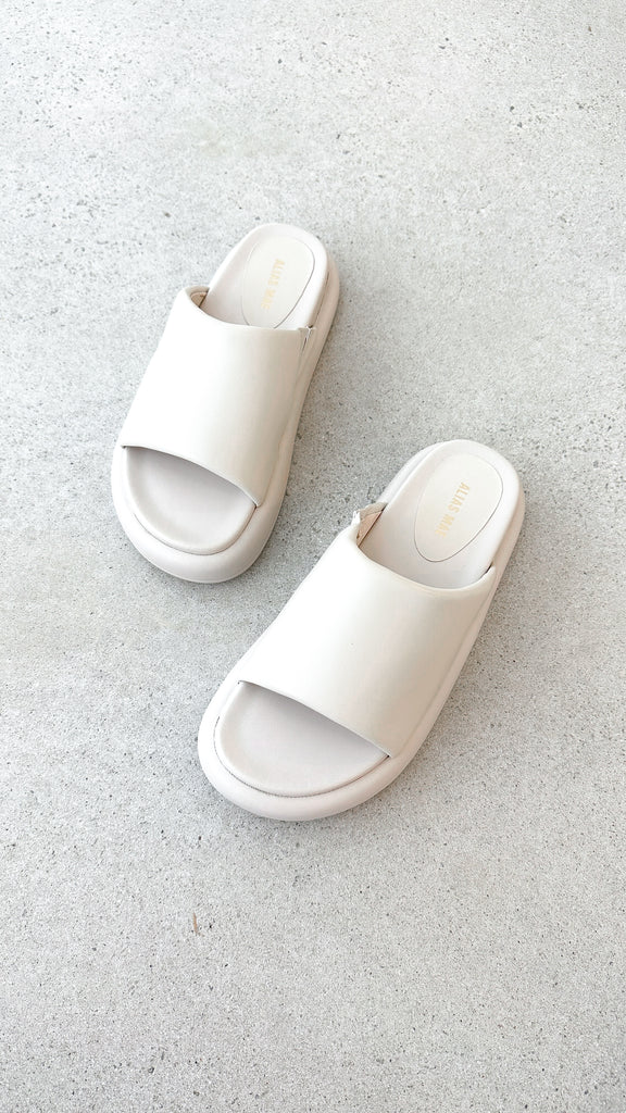 Thea Slide - Bone Leather - Billy J