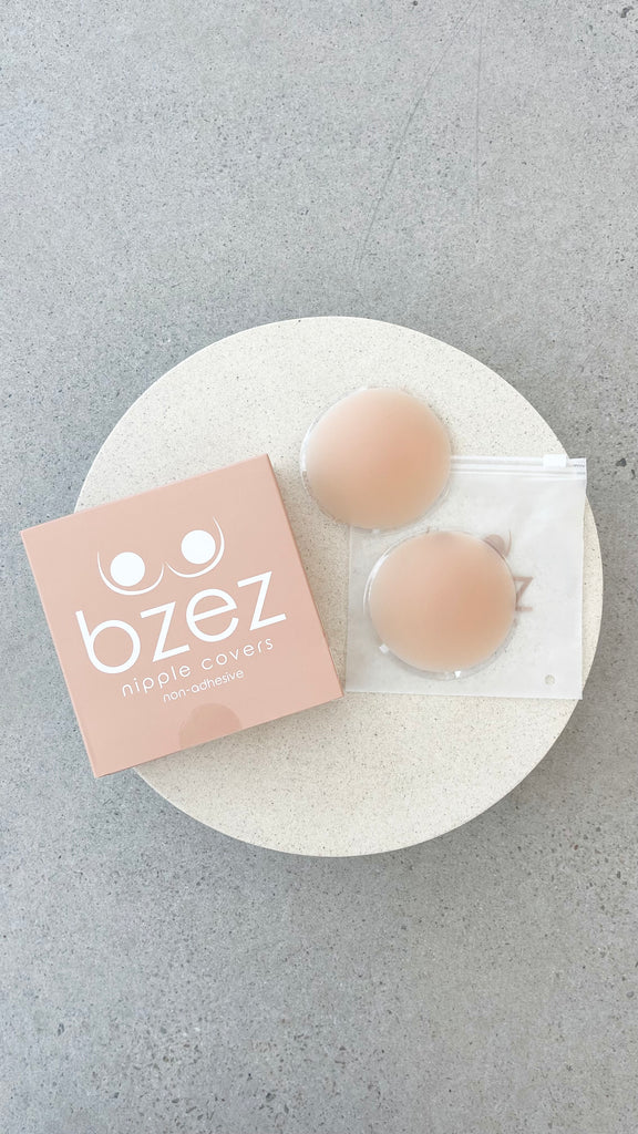 BZEZ Silicone Nipple Covers - Non adhesive - Bare - Billy J