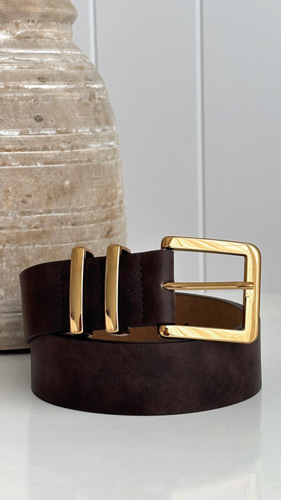 Load image into Gallery viewer, Jabilo Belt - Brown / Gold - Billy J
