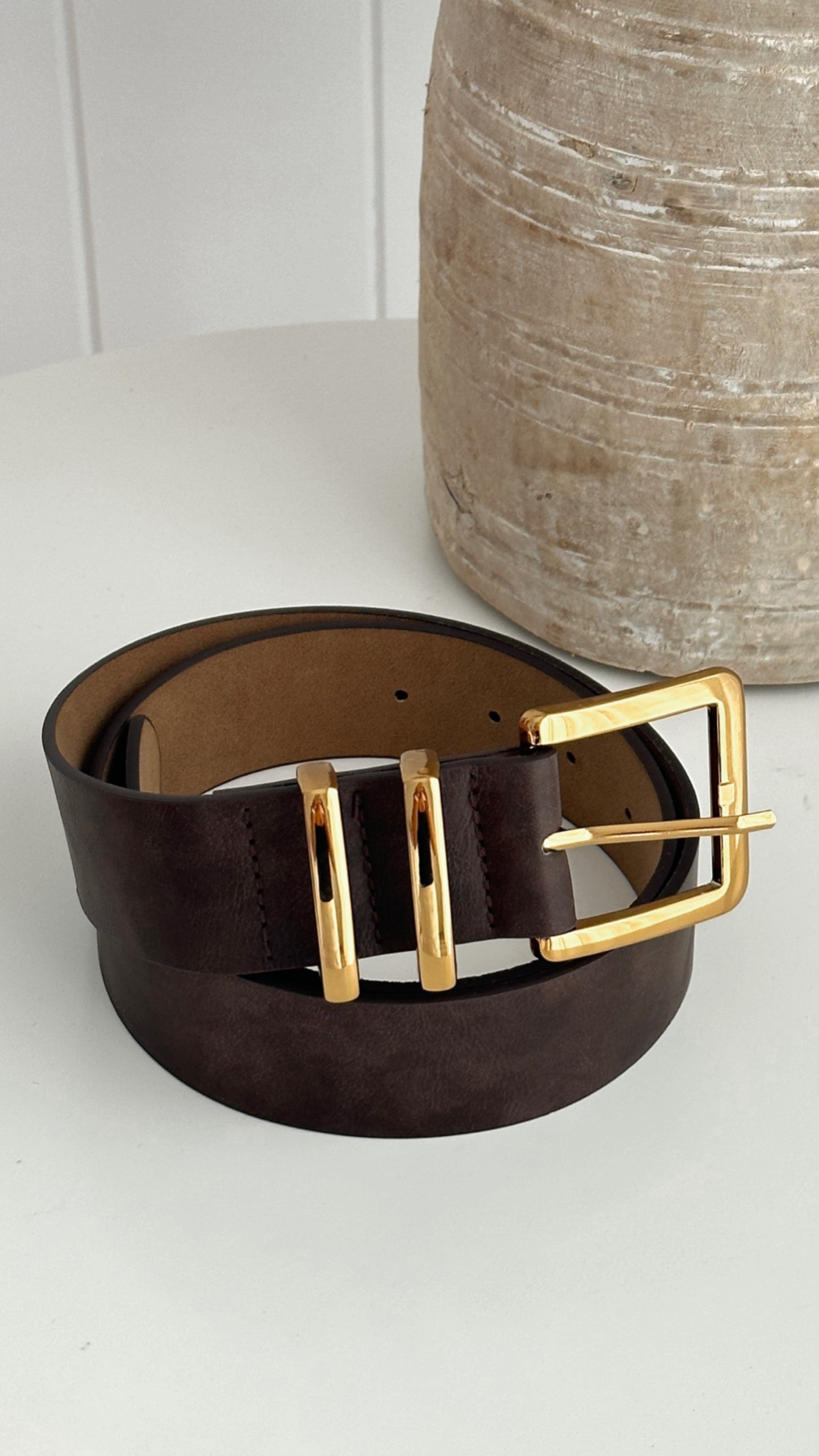 Jabilo Belt - Brown / Gold - Billy J