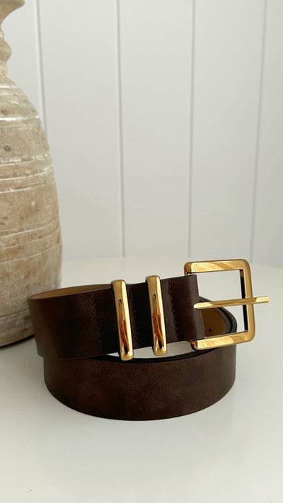 Load image into Gallery viewer, Jabilo Belt - Brown / Gold - Billy J
