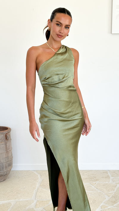 Load image into Gallery viewer, Jenna Maxi Dress - Olive - Billy J
