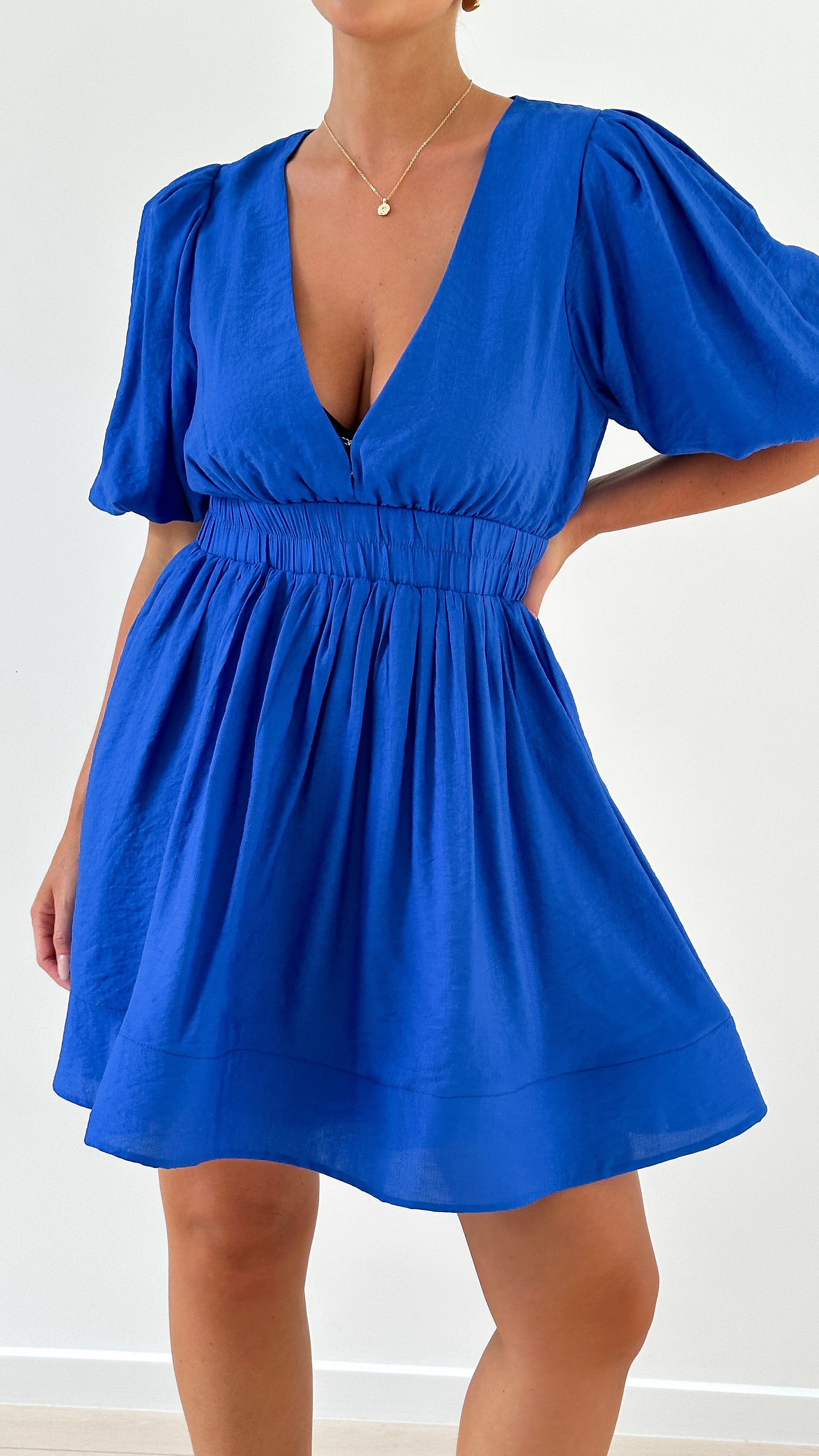 Erin Mini Dress - Royal Blue - Billy J