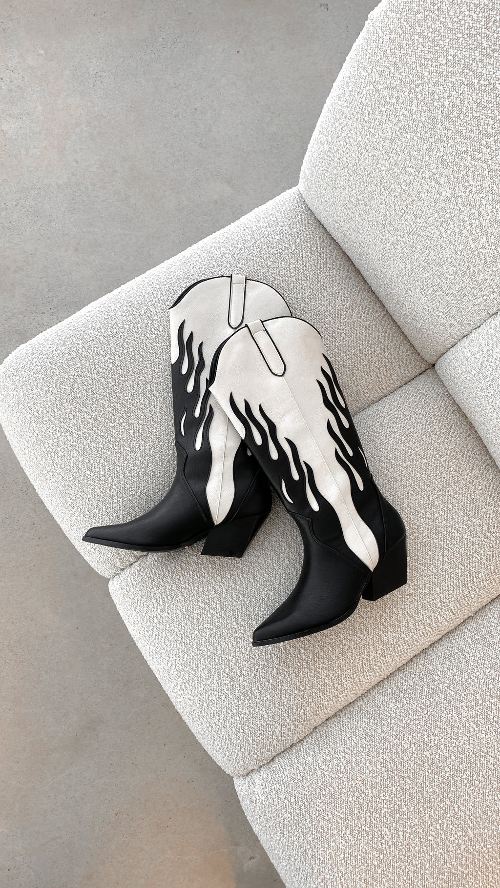 Zarina Boots - Black Ivory - Billy J